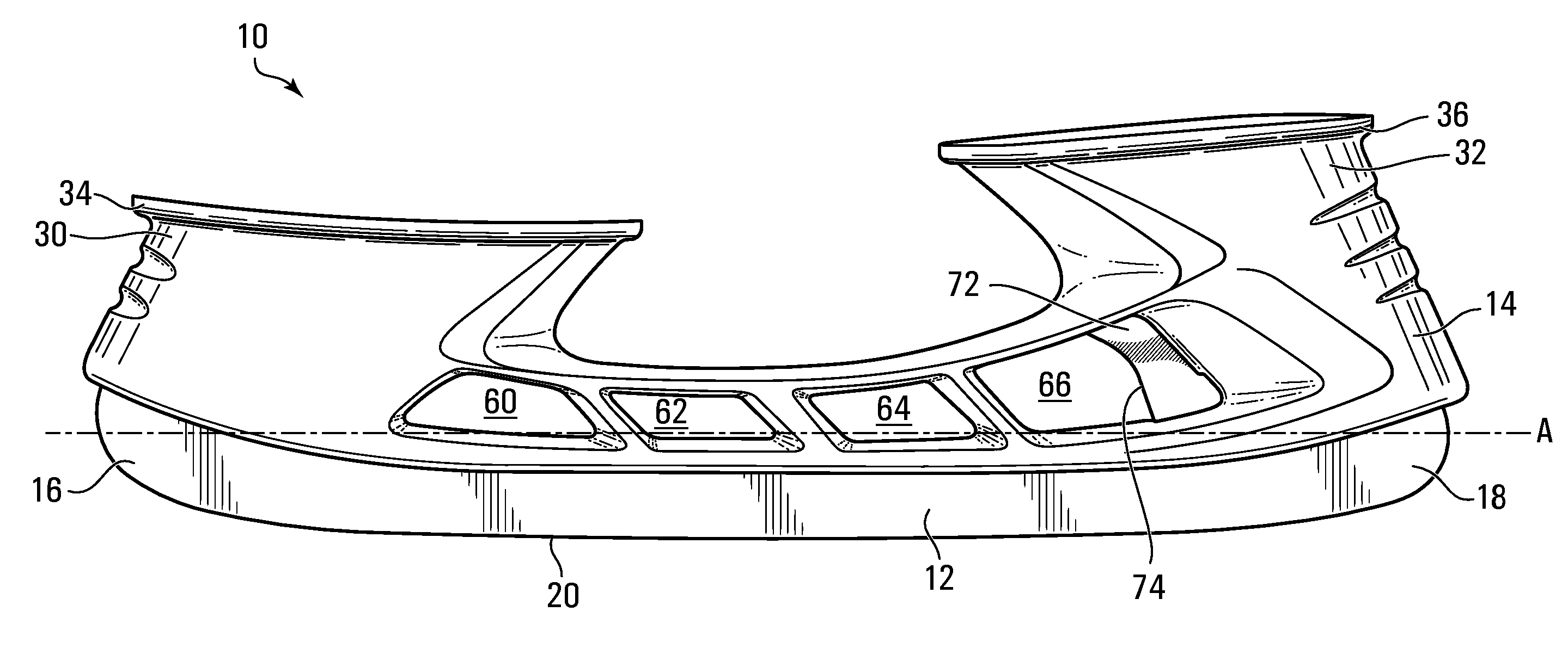 Ice skate blade assembly