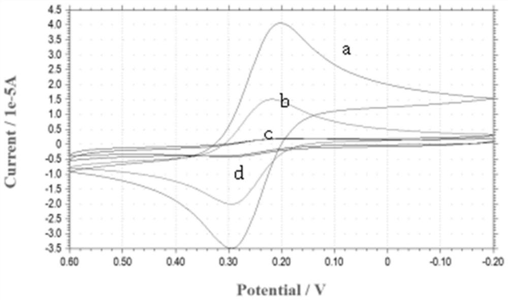 Construction method of glucose biosensor assembled based on glutathione