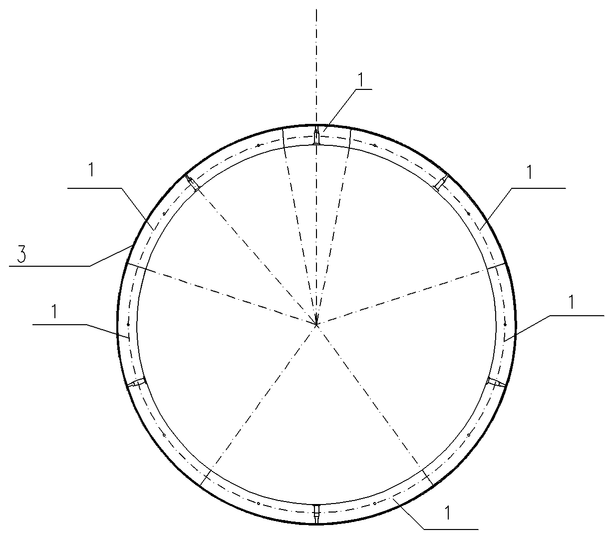 Segment lining grouting system and method based on outer-embedding-type channel and expandable bag