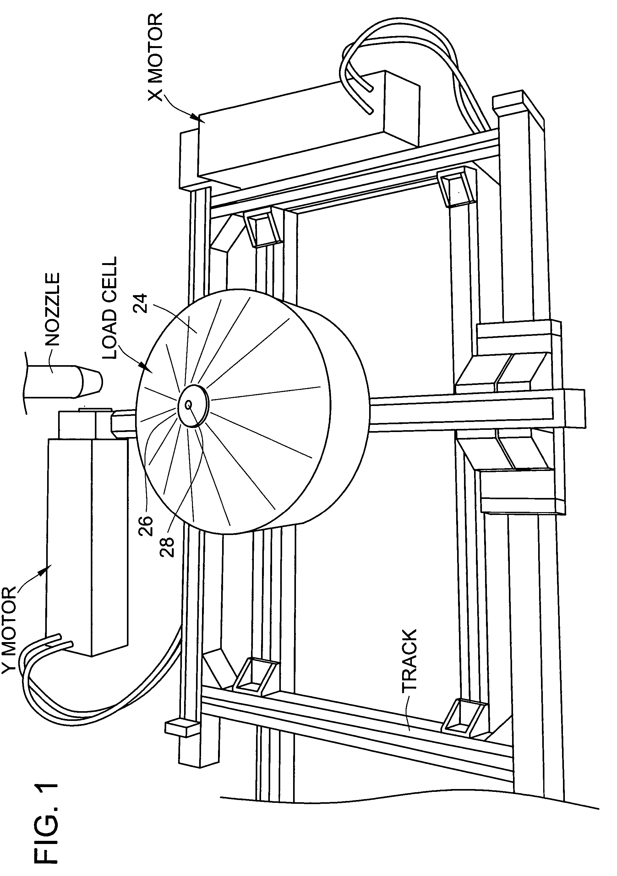 Apparatus and method for measuring characteristics of fluid spray patterns