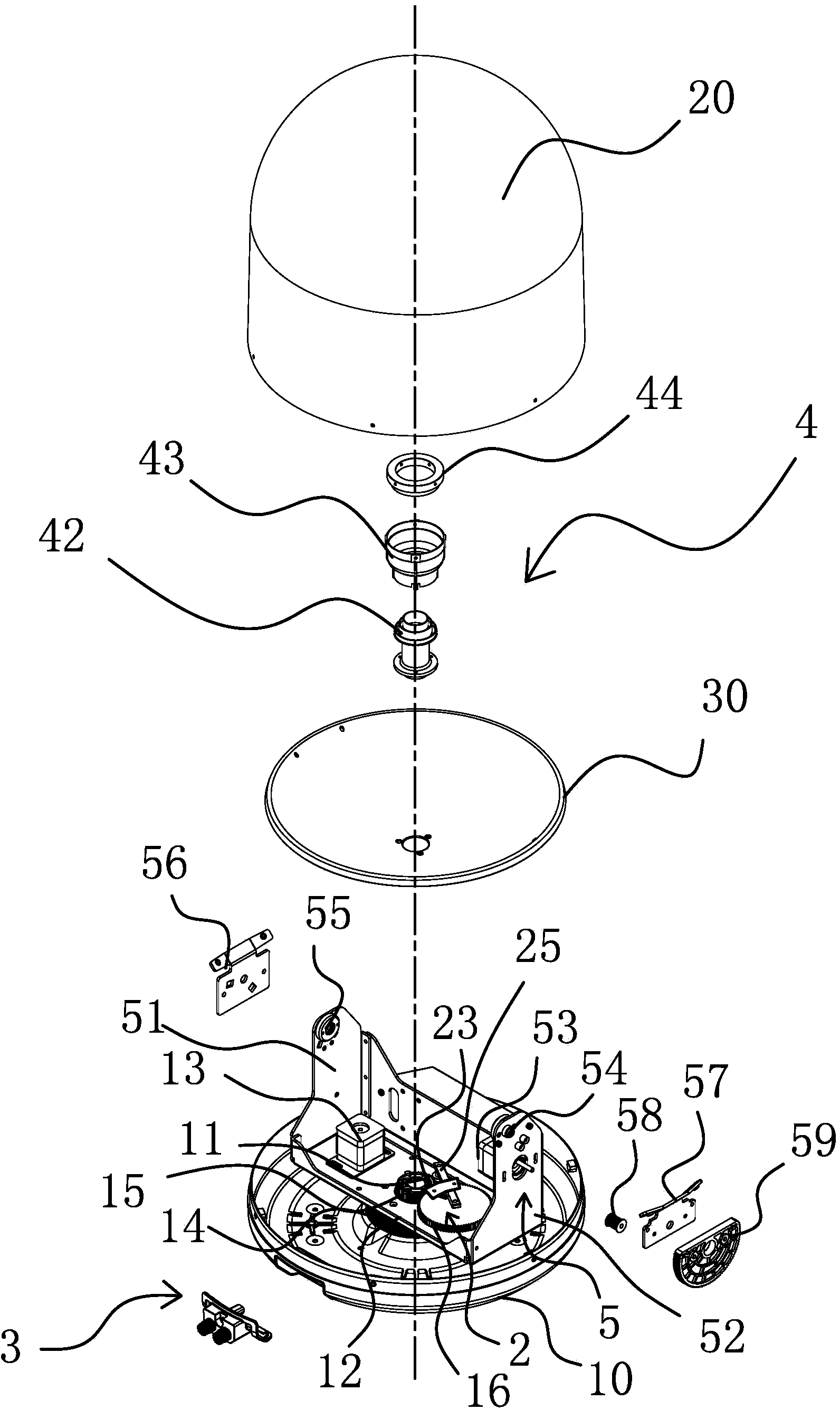 Marine satellite antenna