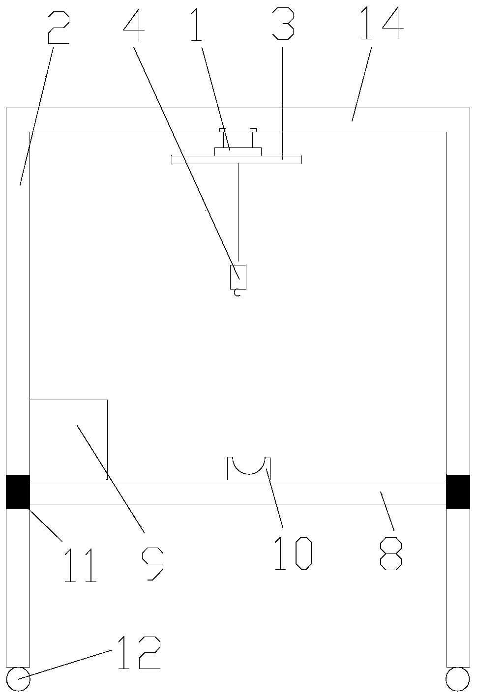 Support frame for mounting precast beam jack