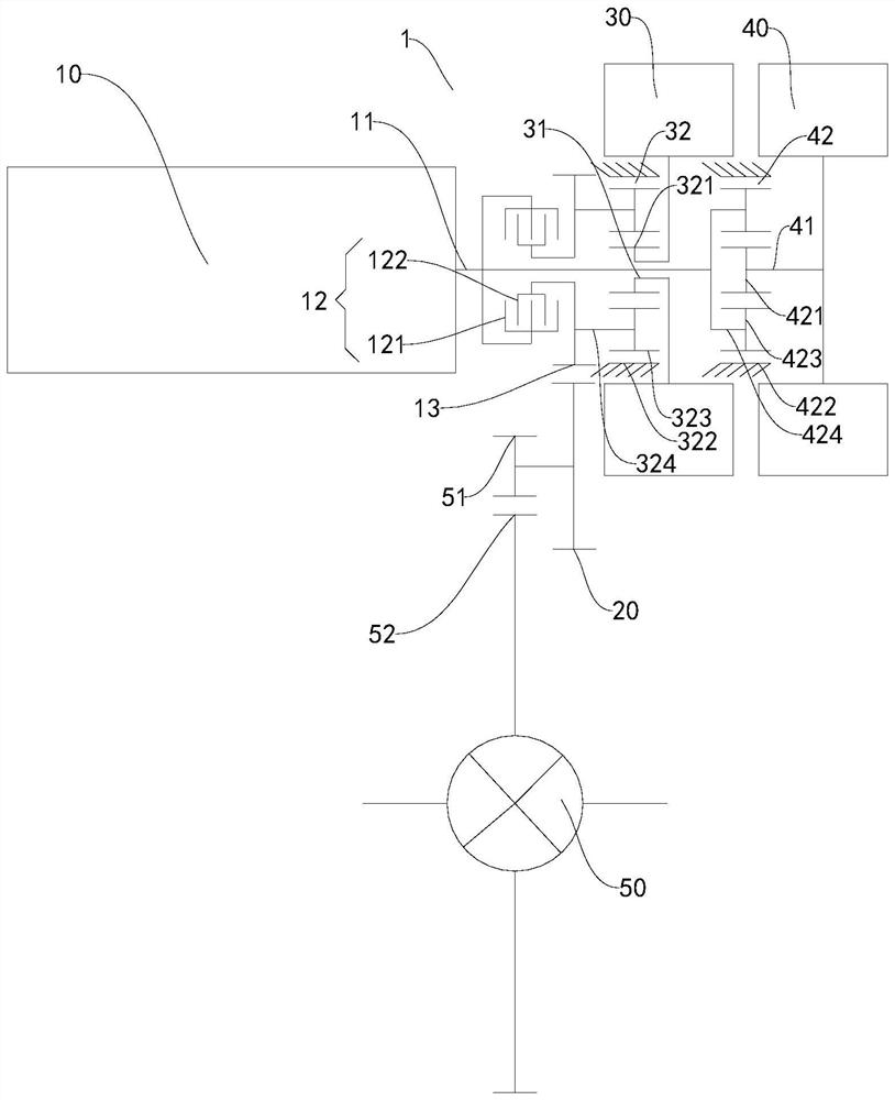 Hybrid power system and vehicle with same