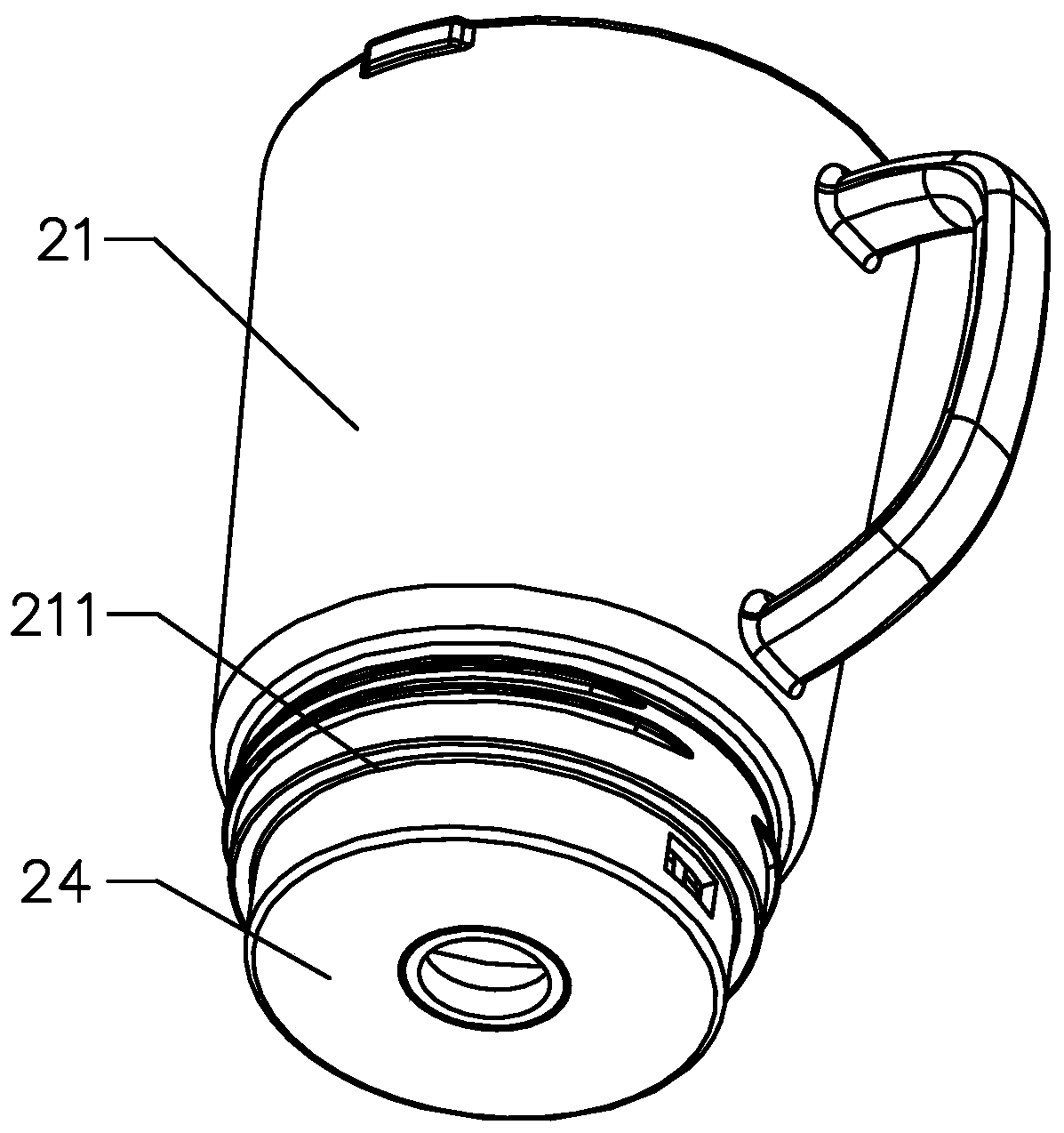 Portable food processor with good heating effect