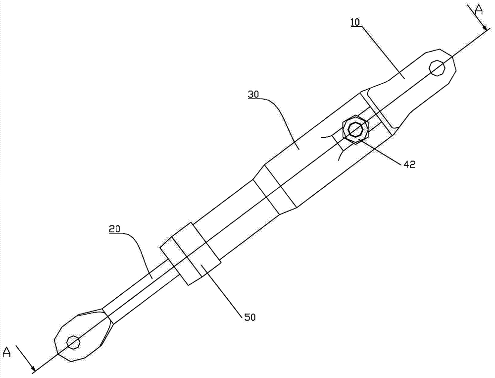 Energy absorption connecting device