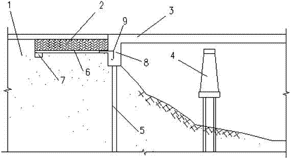 Structure and construction process for reducing power impact response at back of seamless bridge abutment