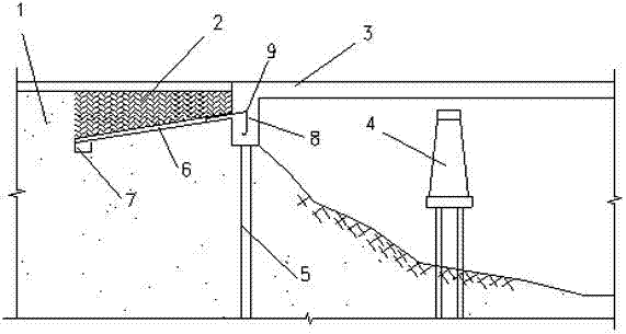 Structure and construction process for reducing power impact response at back of seamless bridge abutment