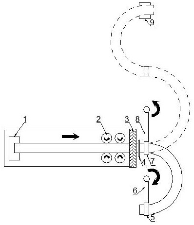 Method and device for forming a large-diameter steel pipe bend