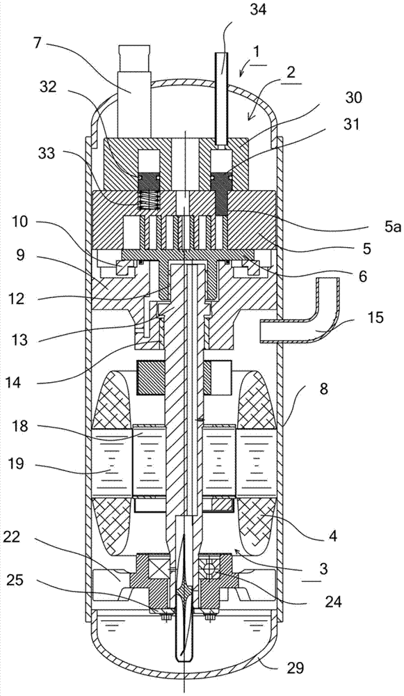 Variable capacity mechanism of scroll compressor and scroll compressor