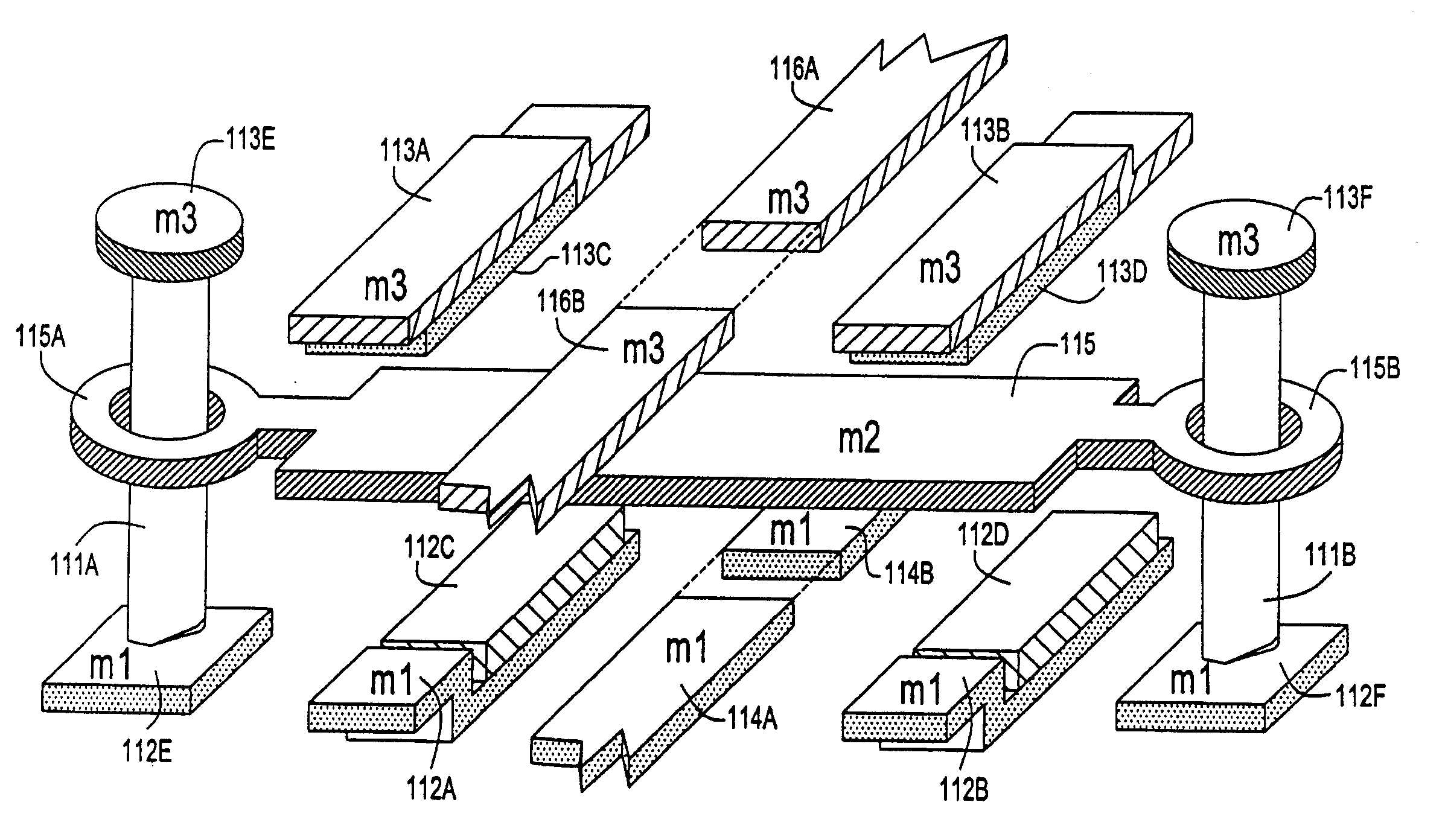 Structure and method of fabricating a hinge type MEMS switch