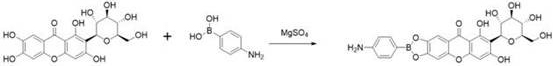 A kind of mangiferin cholic acid derivative and its preparation method and application