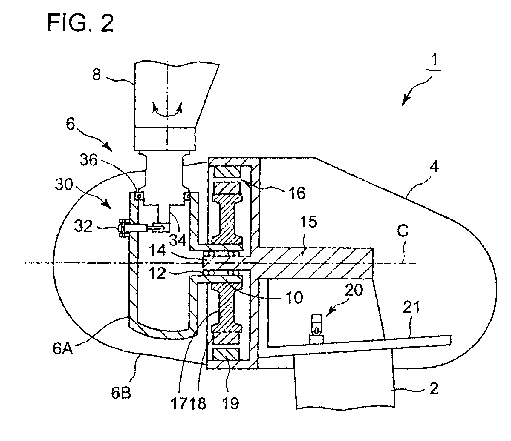 Method of repairing bearing of wind turbine generator