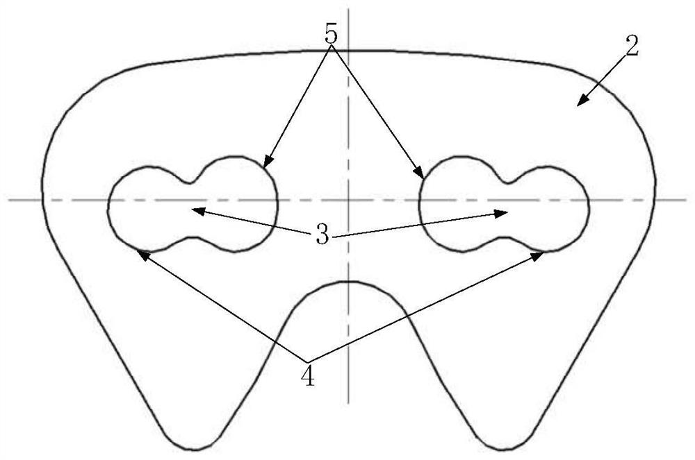 A hy-vo toothed chain with ultra-small rolling radius