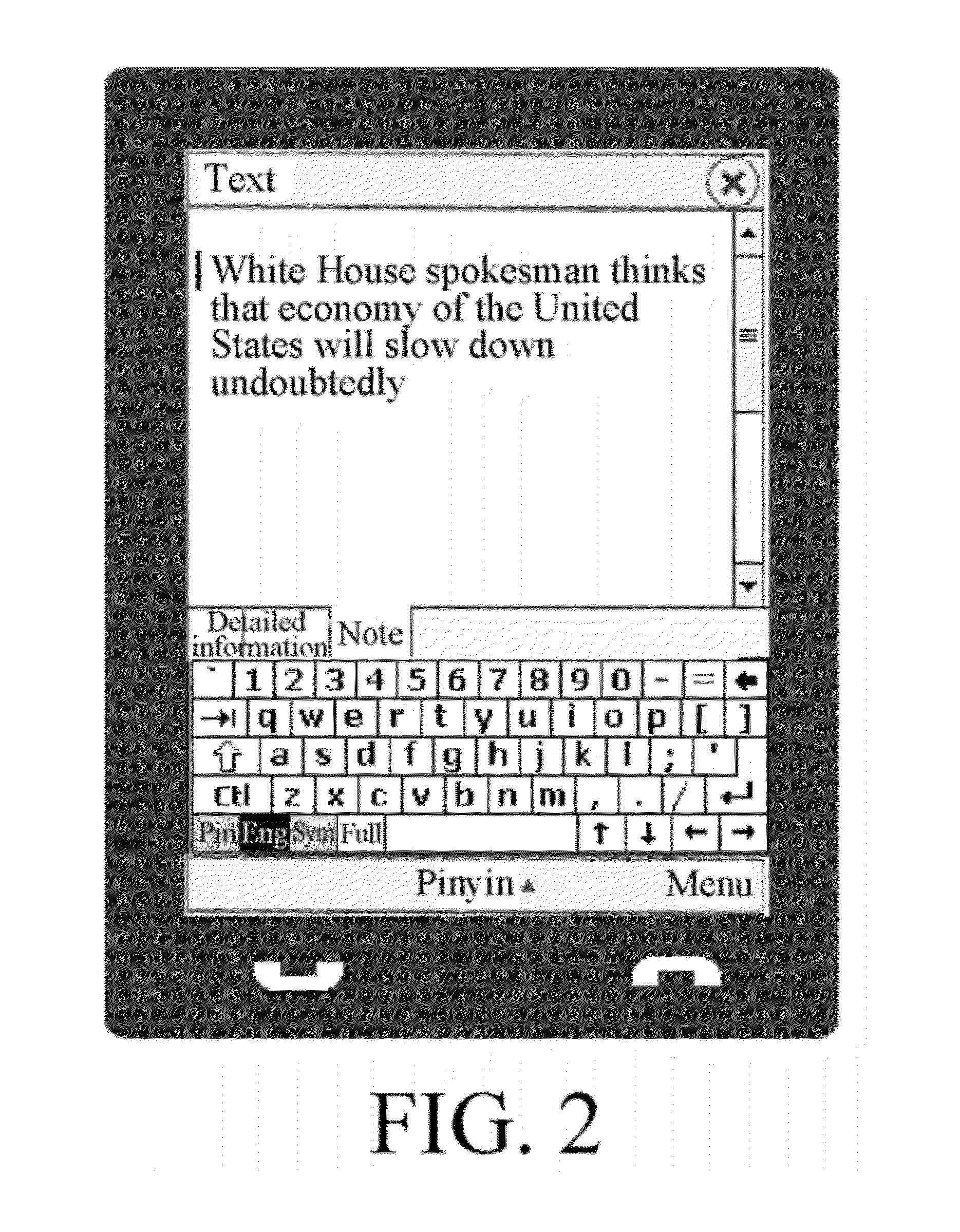 Method and system for inputting contact information