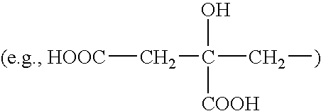 Disinfecting compositions containing a polymer complex of an organic acid