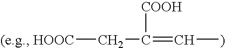 Disinfecting compositions containing a polymer complex of an organic acid