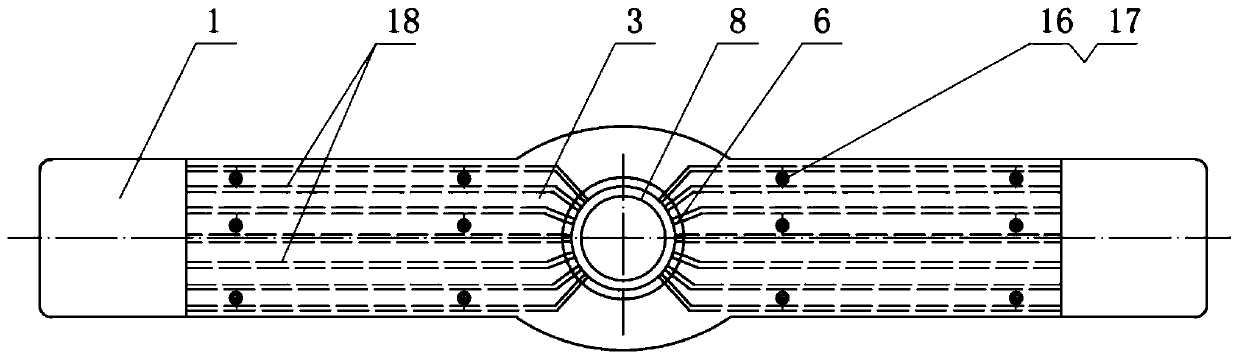 Structure for reinforcing signal data pipeline of hypergravity centrifuge