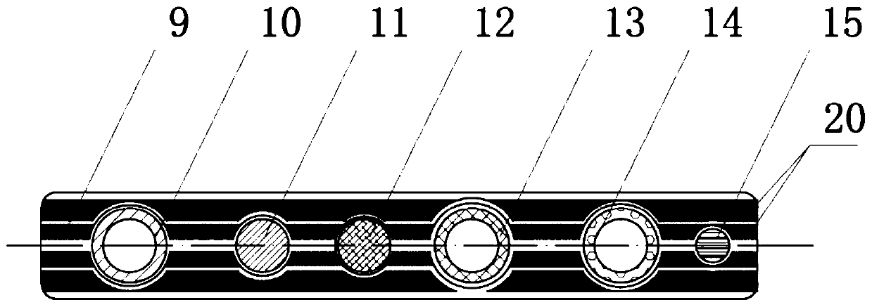 Structure for reinforcing signal data pipeline of hypergravity centrifuge