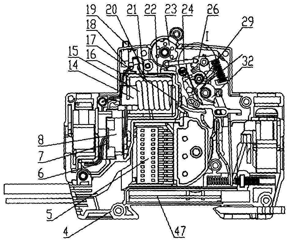 Un-lengthened 18mm-width multifunctional residual current circuit breaker