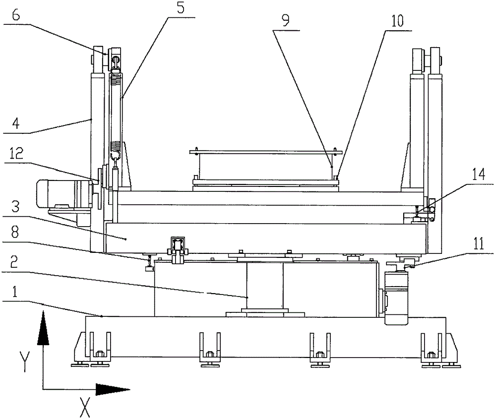 Device and method for measuring rotational inertia of satellite