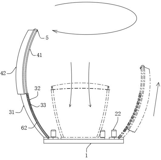 Apple planting lighting auxiliary device and use method thereof