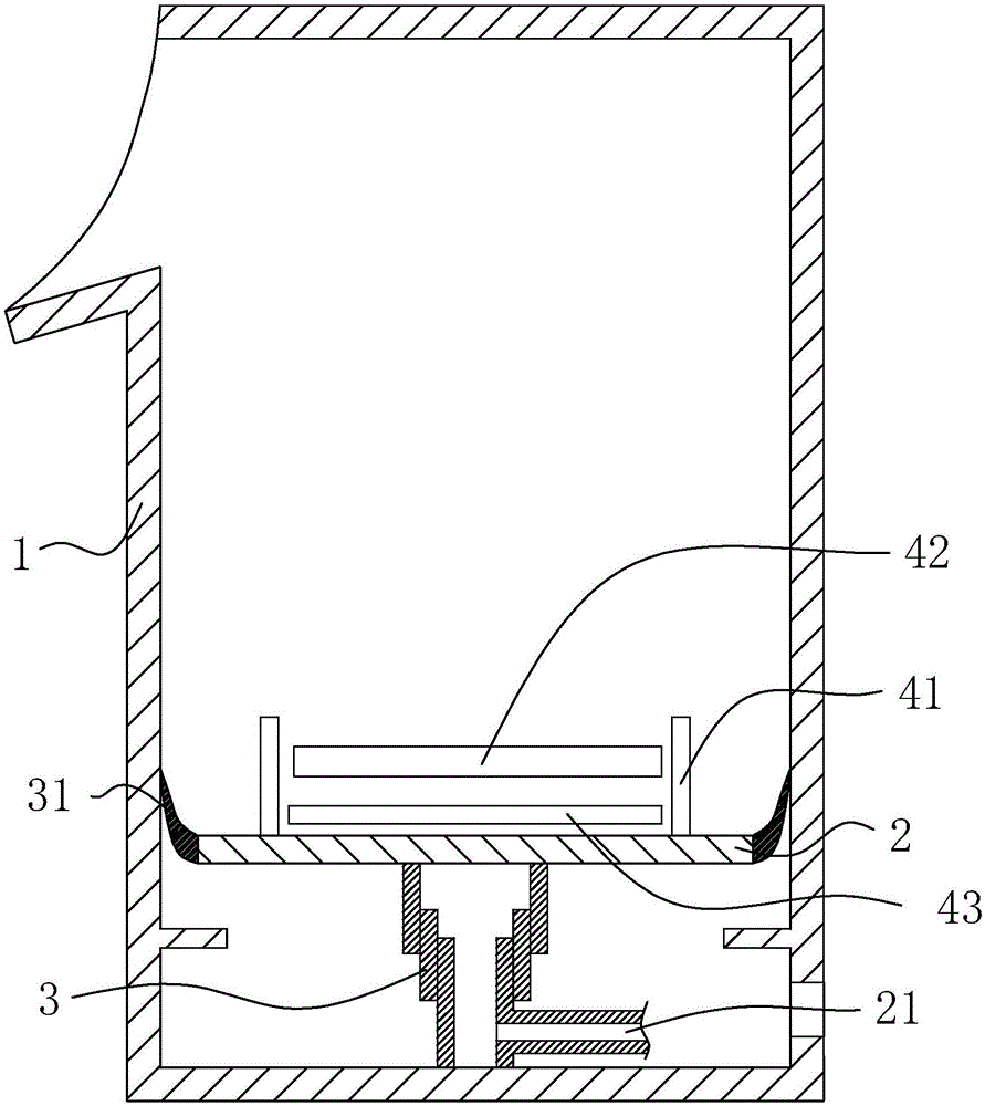 Pneumatic telescopic rod tea supply device