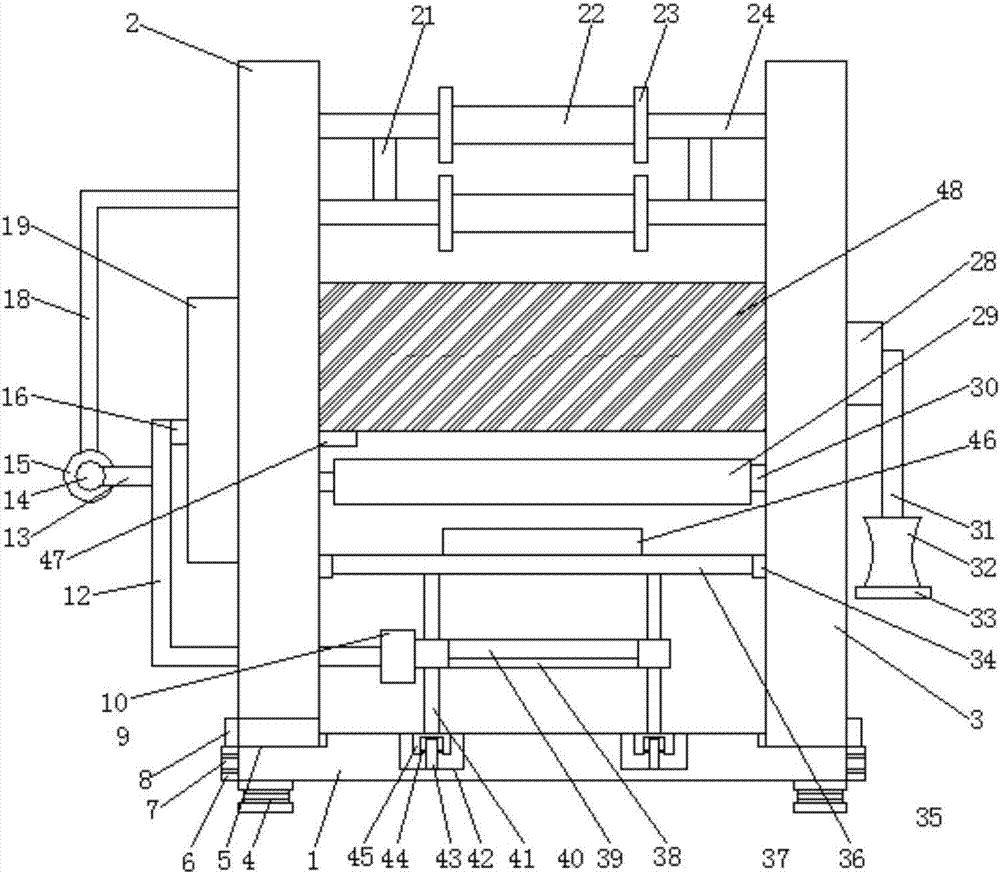 Cup sealing machine with height of storage plate capable of being adjusted conveniently