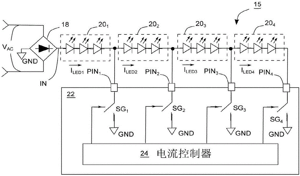 AC LED lighting systems and control methods without flickering