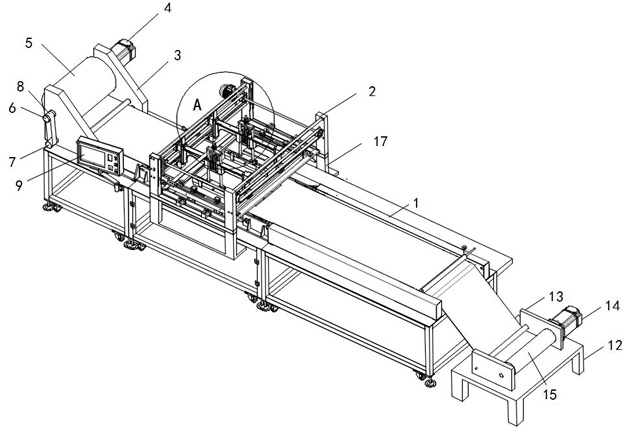 A printing device for textile fabrics and its working method