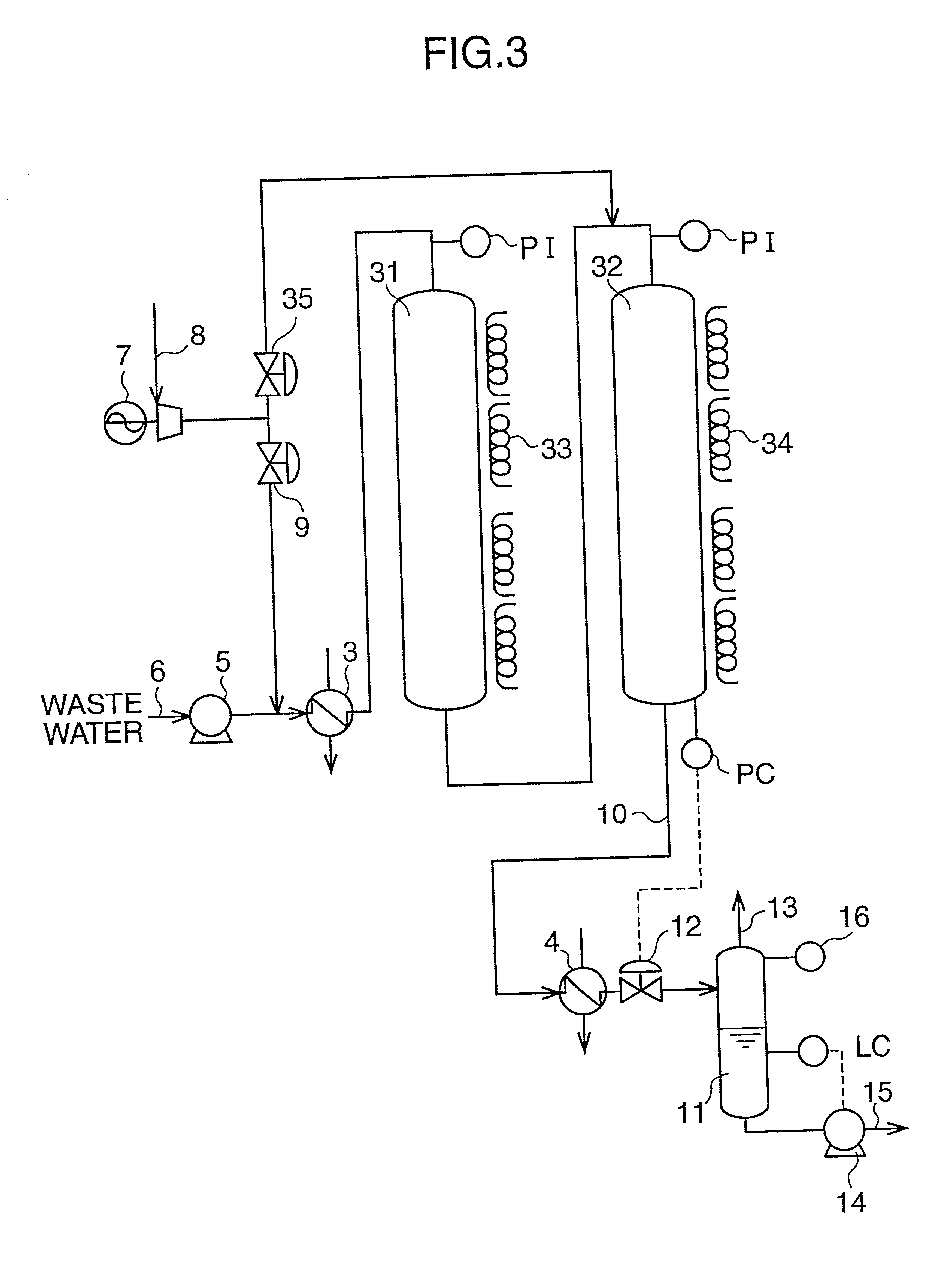 Catalyst for treating waste water, method for preparing the same and process for treating waste water