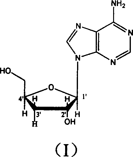 Deoxyadenosine in aplication of preparing bypolipidemic