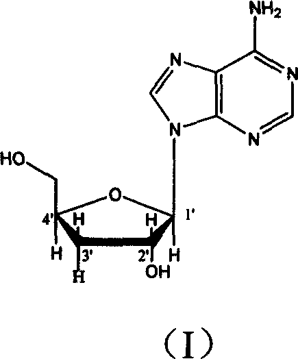 Deoxyadenosine in aplication of preparing bypolipidemic