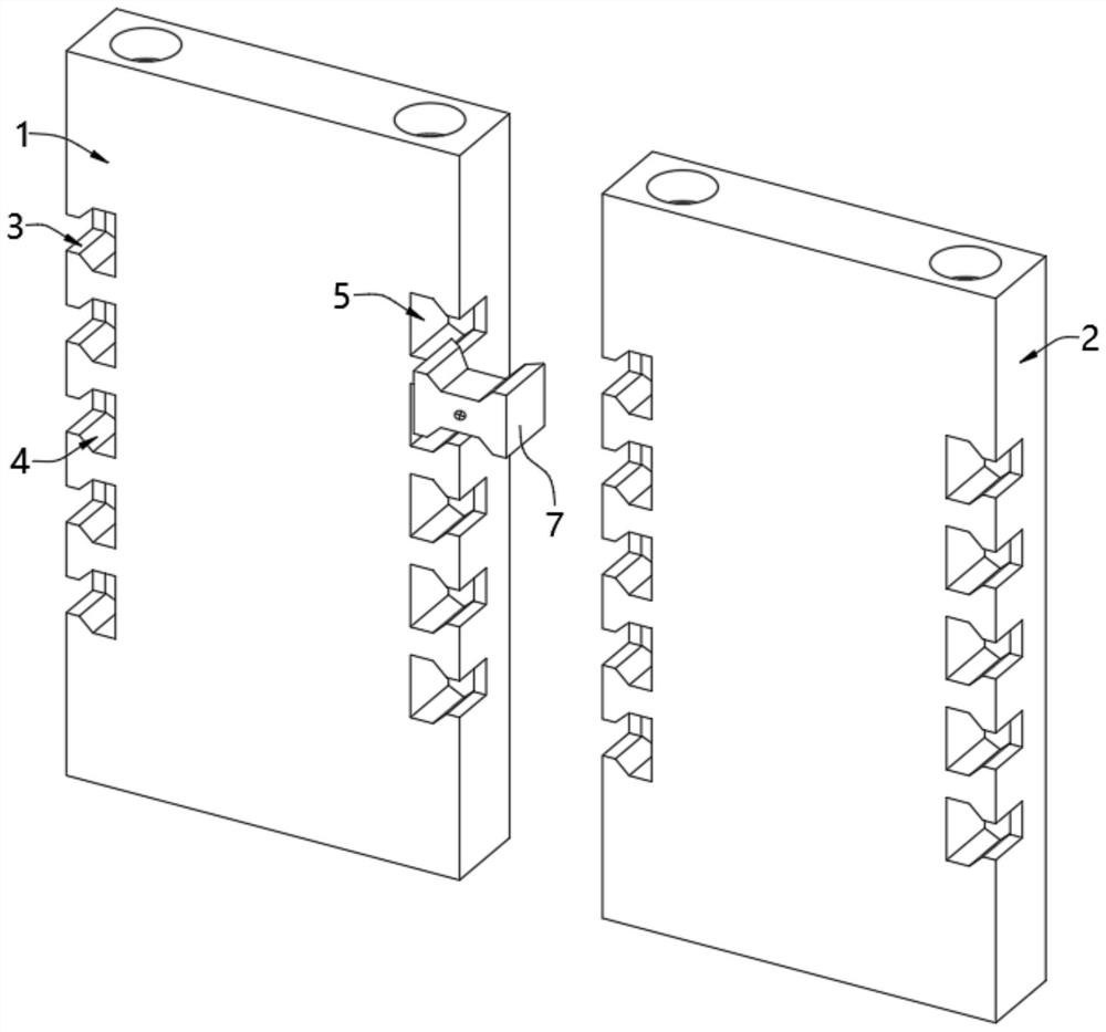 Light partition wall batten mounting structure and preparation method thereof