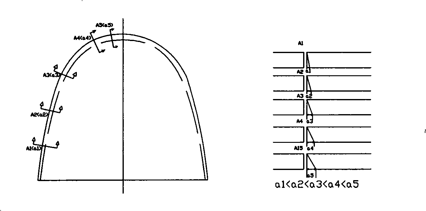 Device for auxiliary adjusting the cutting nozzle angle of cutting machine