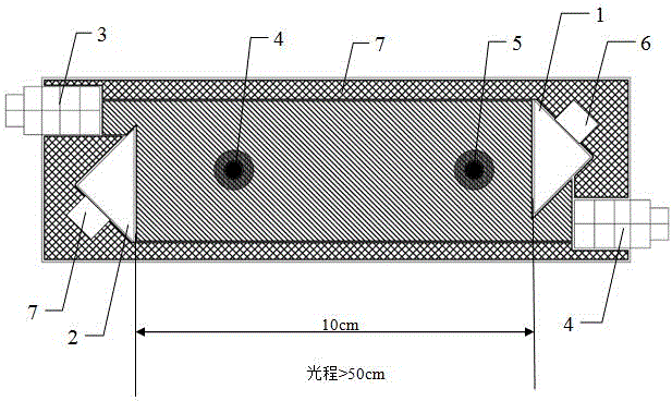 Gas detecting chamber