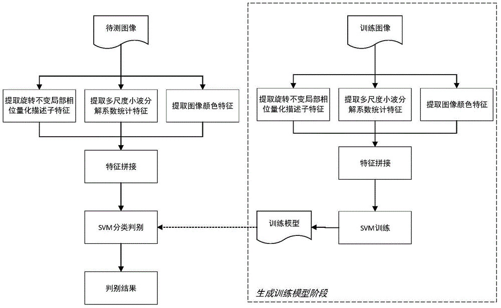 Multi-feature fusion based image copying detection method