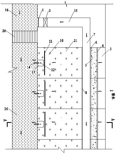 A non-powered riverside water ecological maintenance and purification treatment system