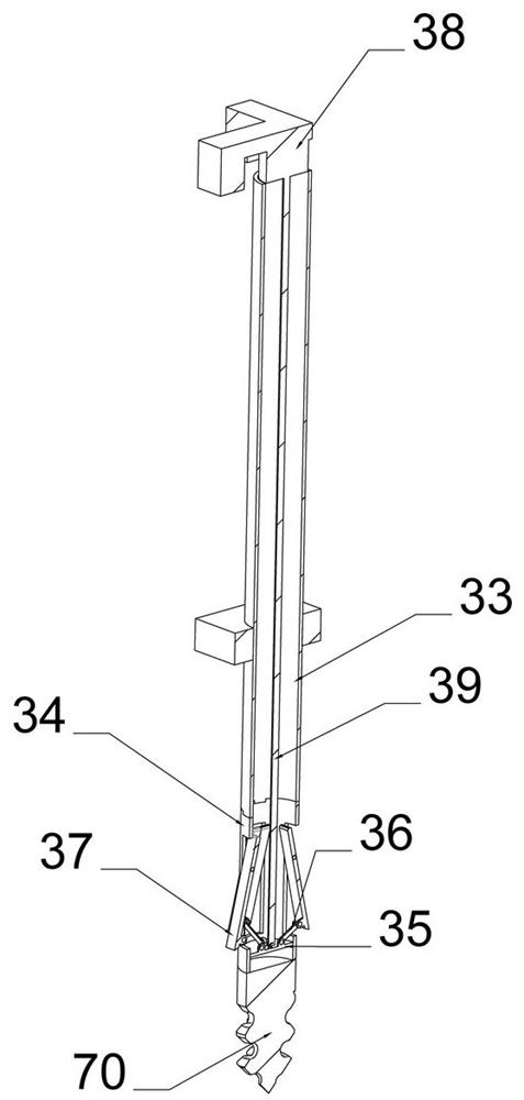 Rock-soil sampling detection device for civil engineering