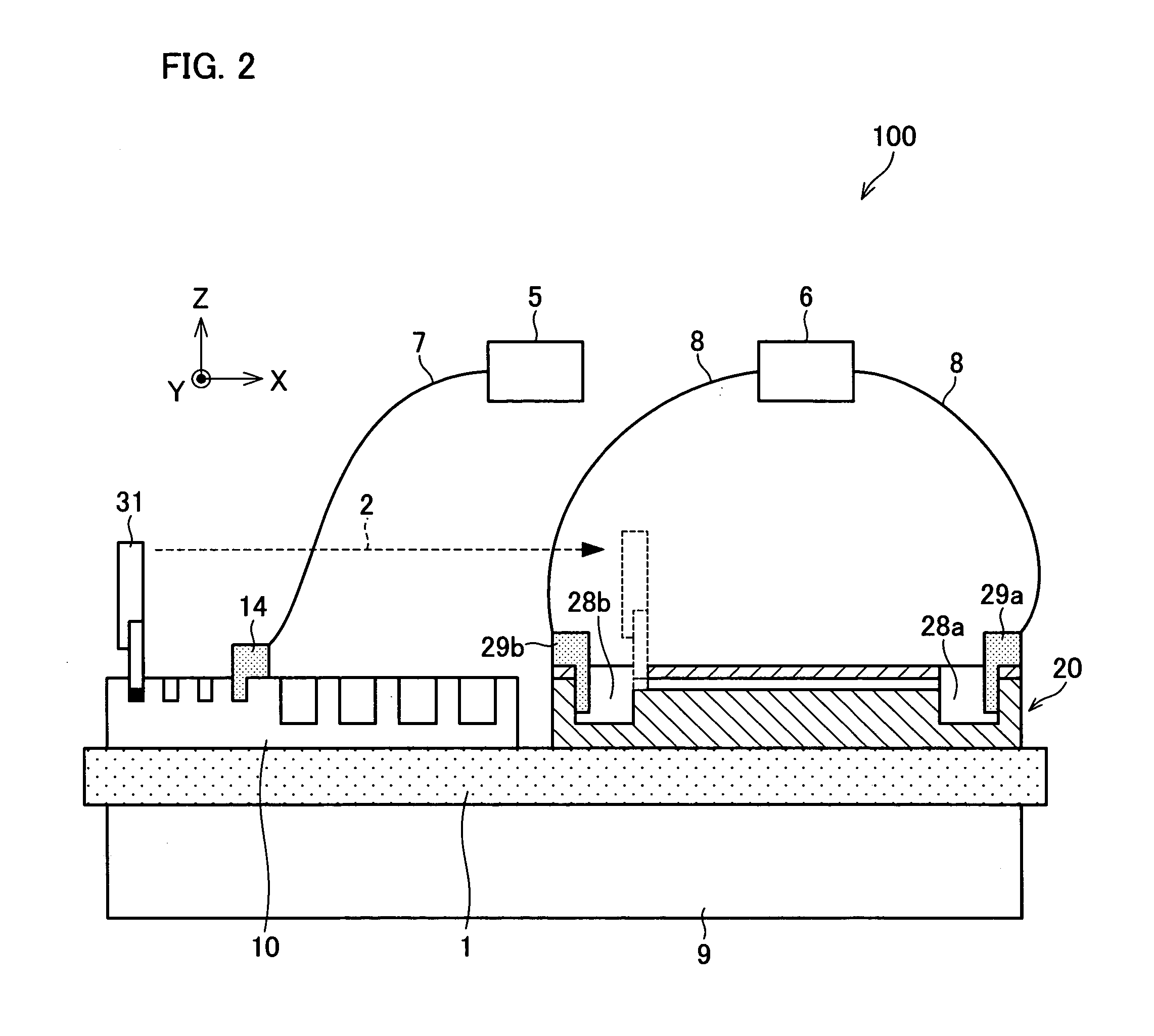 Automated two-dimensional electrophoresis apparatus and instrument constituting the apparatus