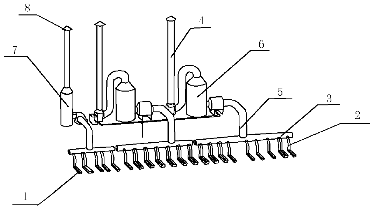 Chromium fog waste gas recovery treatment device