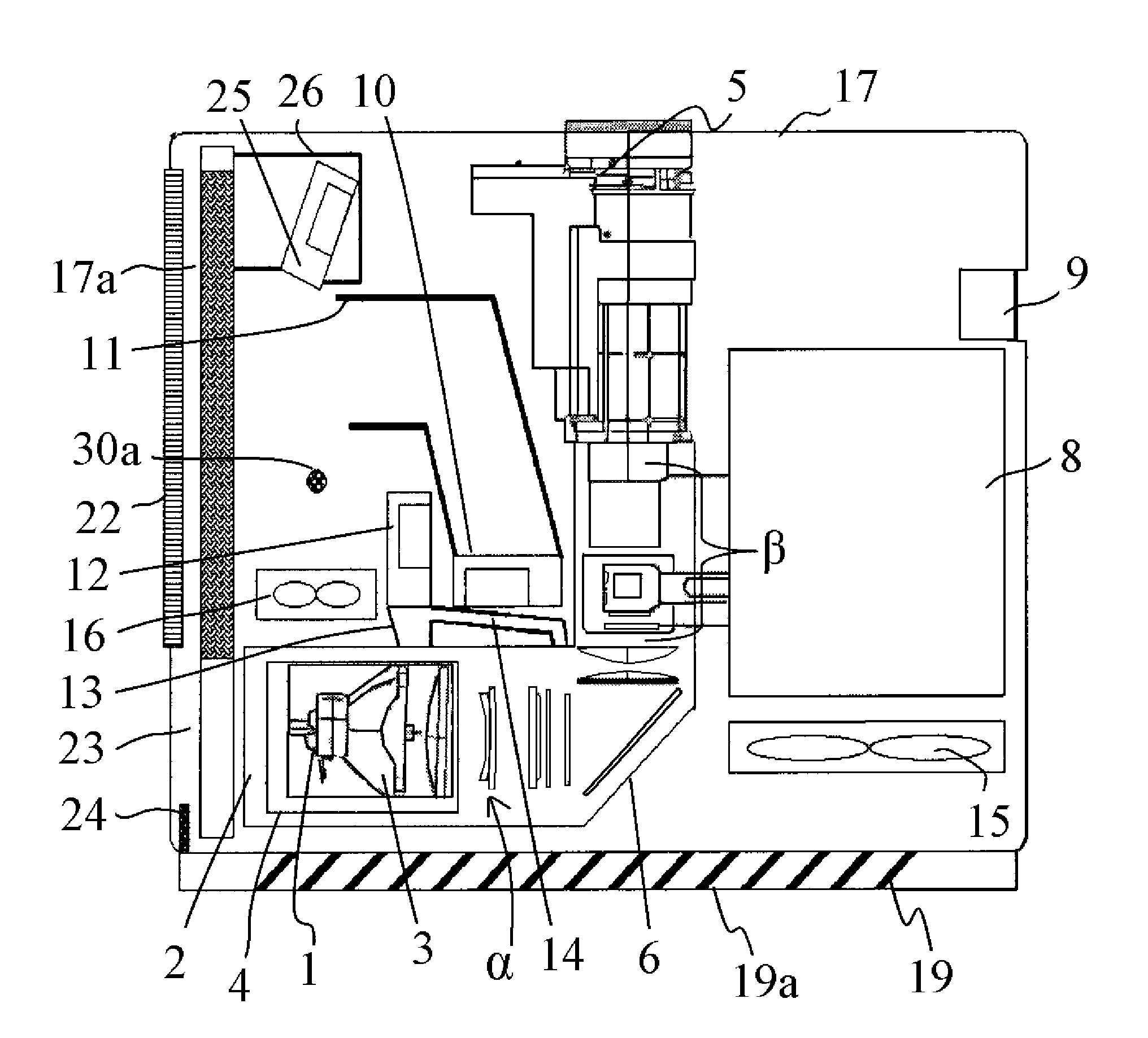 Image projection apparatus having cleaning function of air filter