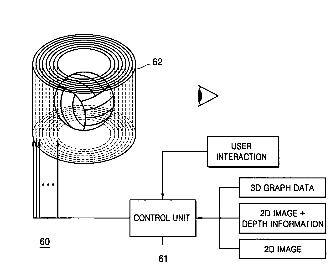 Volumetric three-dimensional (3D) display system using transparent flexible display panels