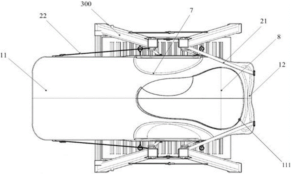 Lie prone type supporting chair and office suite including supporting chair