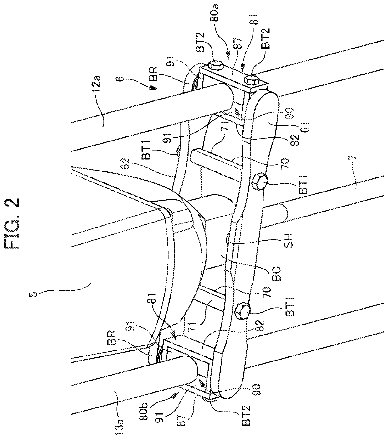 Support structure, robot and parallel link robot