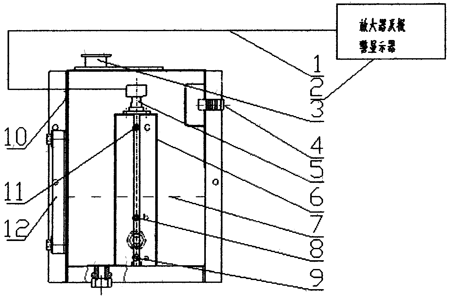 Hydraulic oil tank liquid level and density alarming device