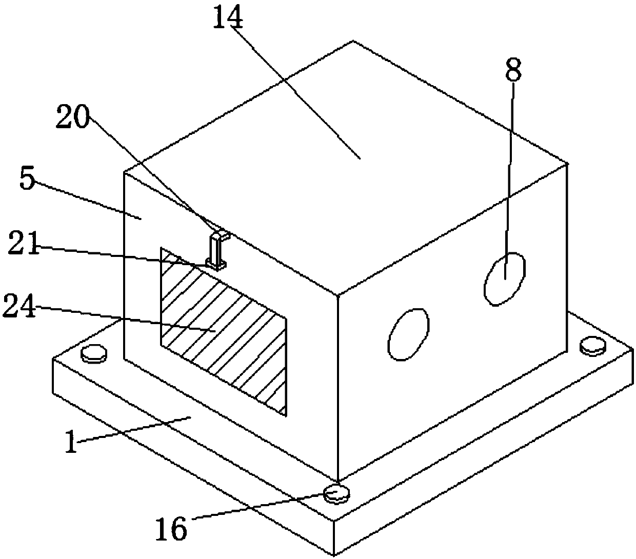 Low-voltage electric appliance junction box device capable of being conveniently detached