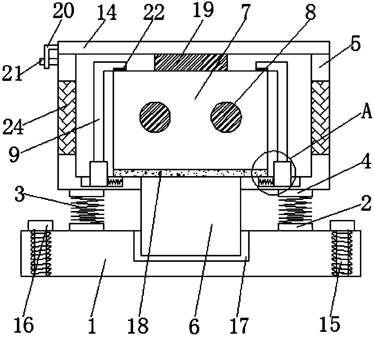 Low-voltage electric appliance junction box device capable of being conveniently detached