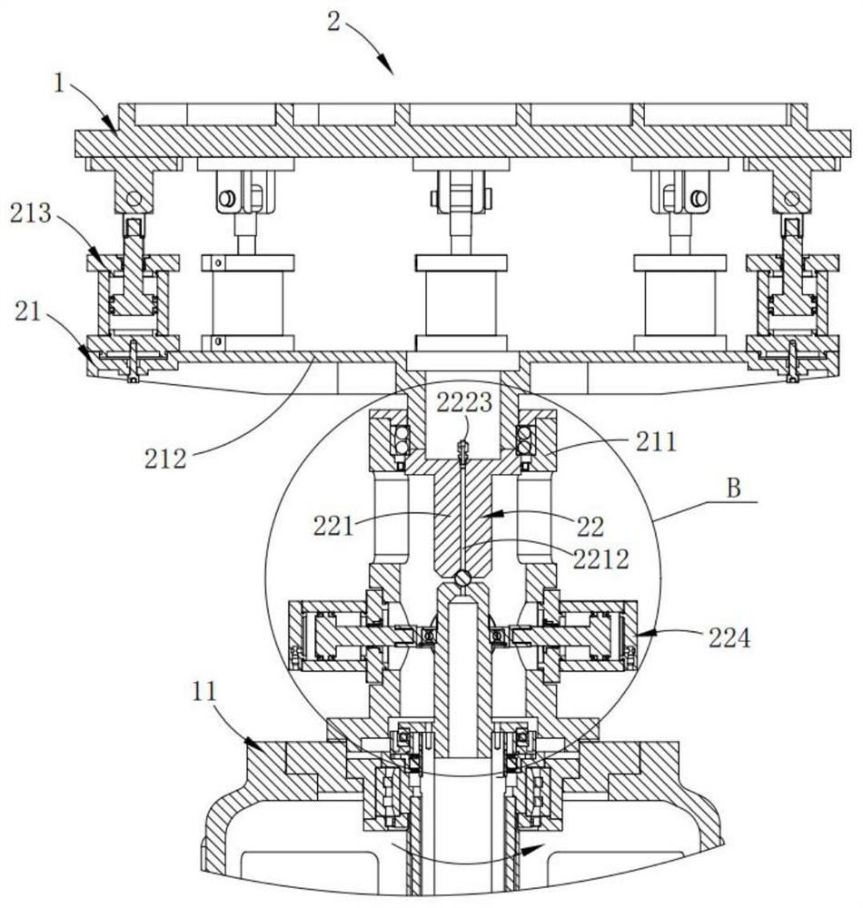 Engine input end shafting bearing testing machine and testing method