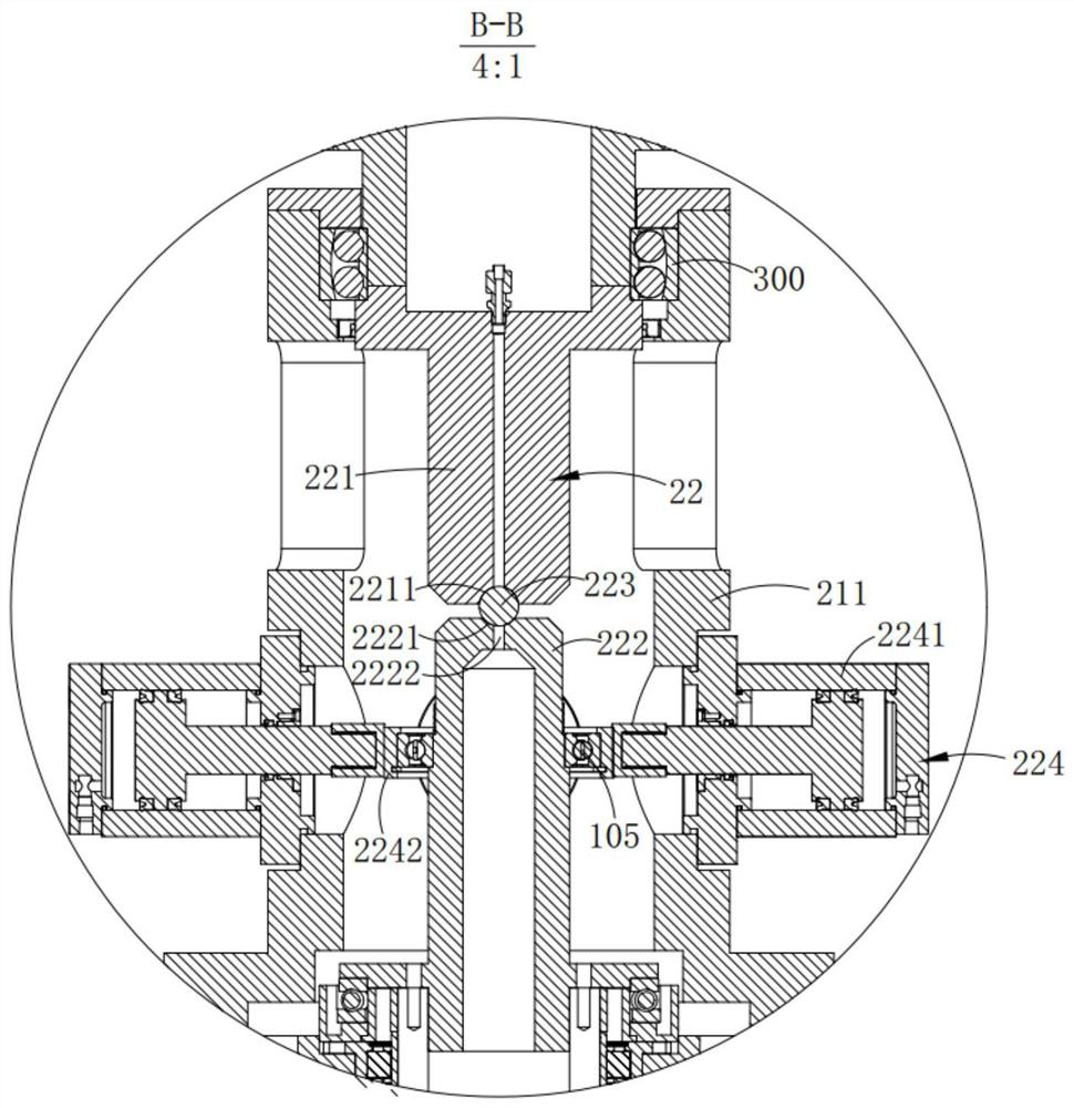 Engine input end shafting bearing testing machine and testing method