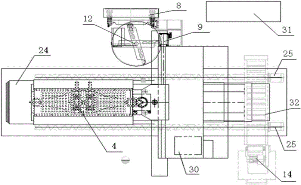 Gantry vertical type numerical control single-head milling machine machining center